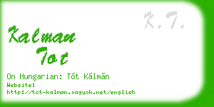 kalman tot business card